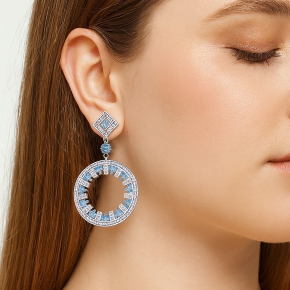 Swarovski Crystals The Orva Statement Earrings - Picture 7 of 7